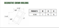 Decorative Crown Molding BCM8