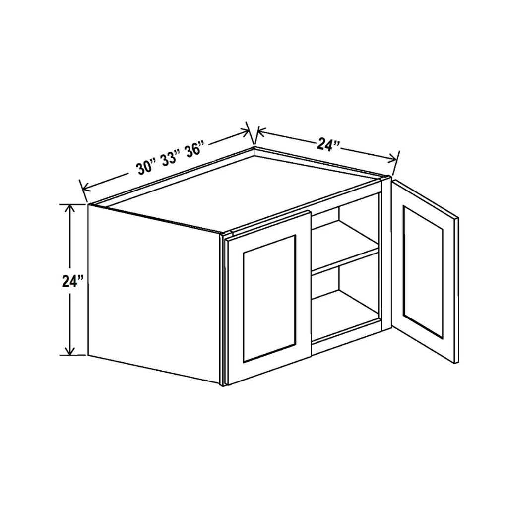 24"H Deep Refrigerator Cabinet