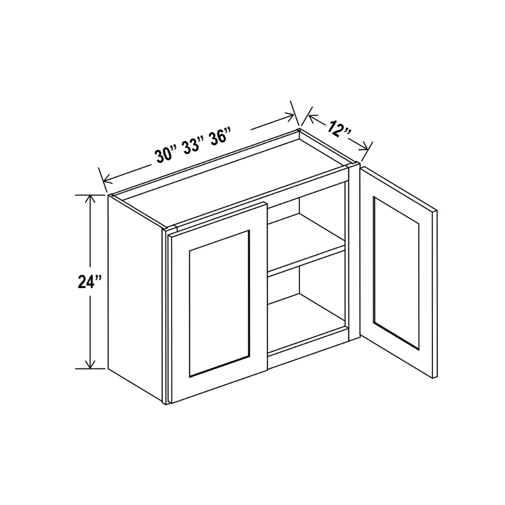 30"H Wall Blind Corner