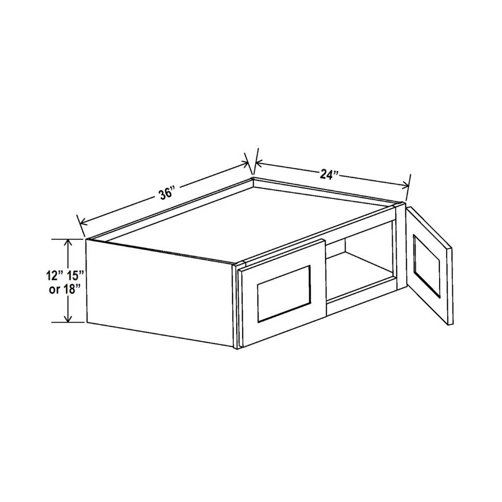 12"H Deep Refrigerator Cabinet W301224
