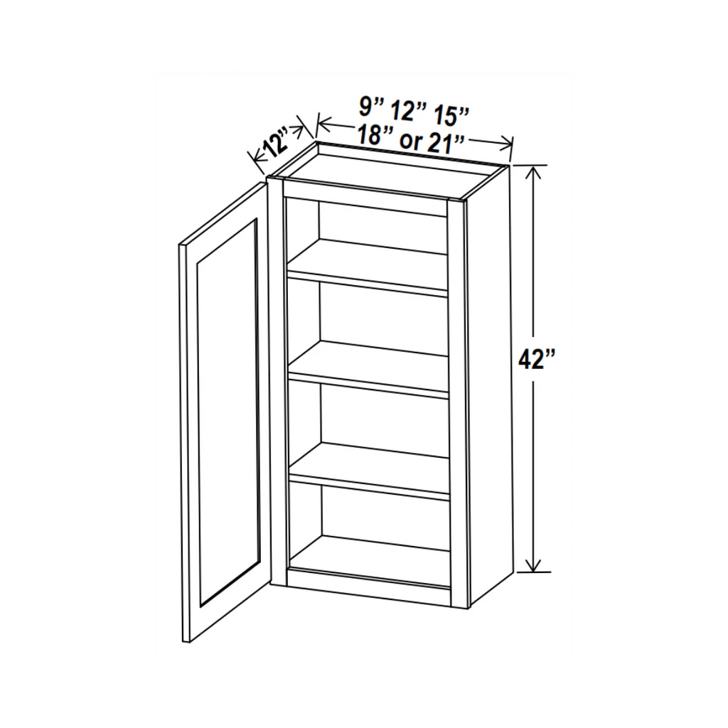 42"H Wall Cabinet (Single Door)