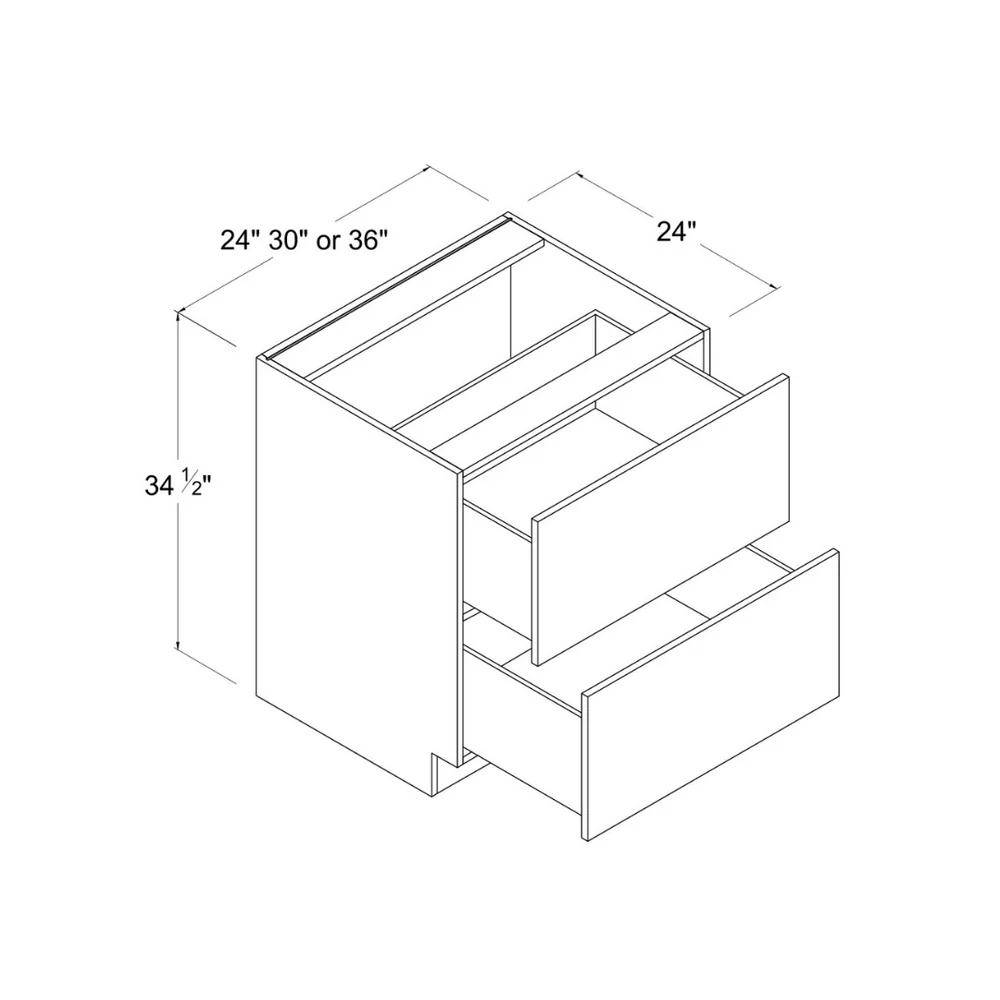 Wall 2-Drawer Cabinet W2D1818