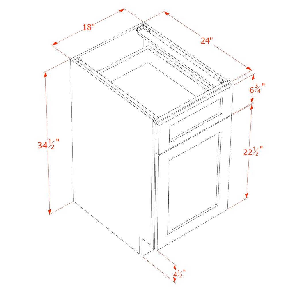 Wastebasket Base Cabinet