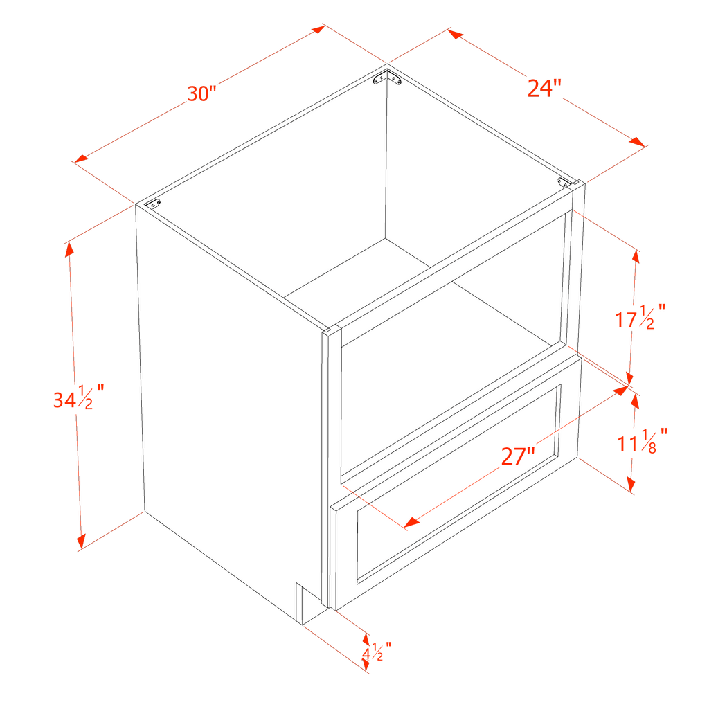 Microwave Base Cabinet