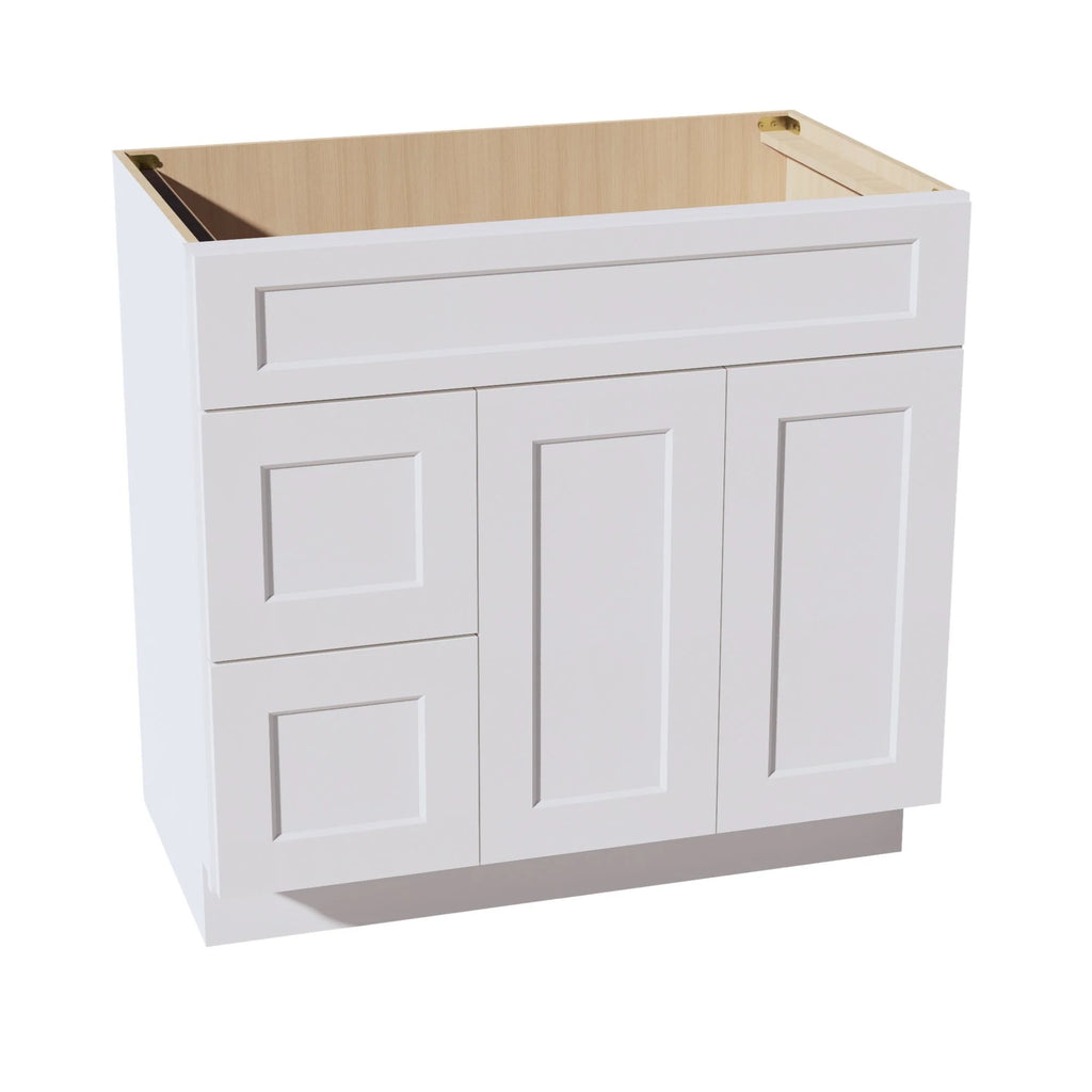 30''/36''W Vanity Sink Base Combo - Left