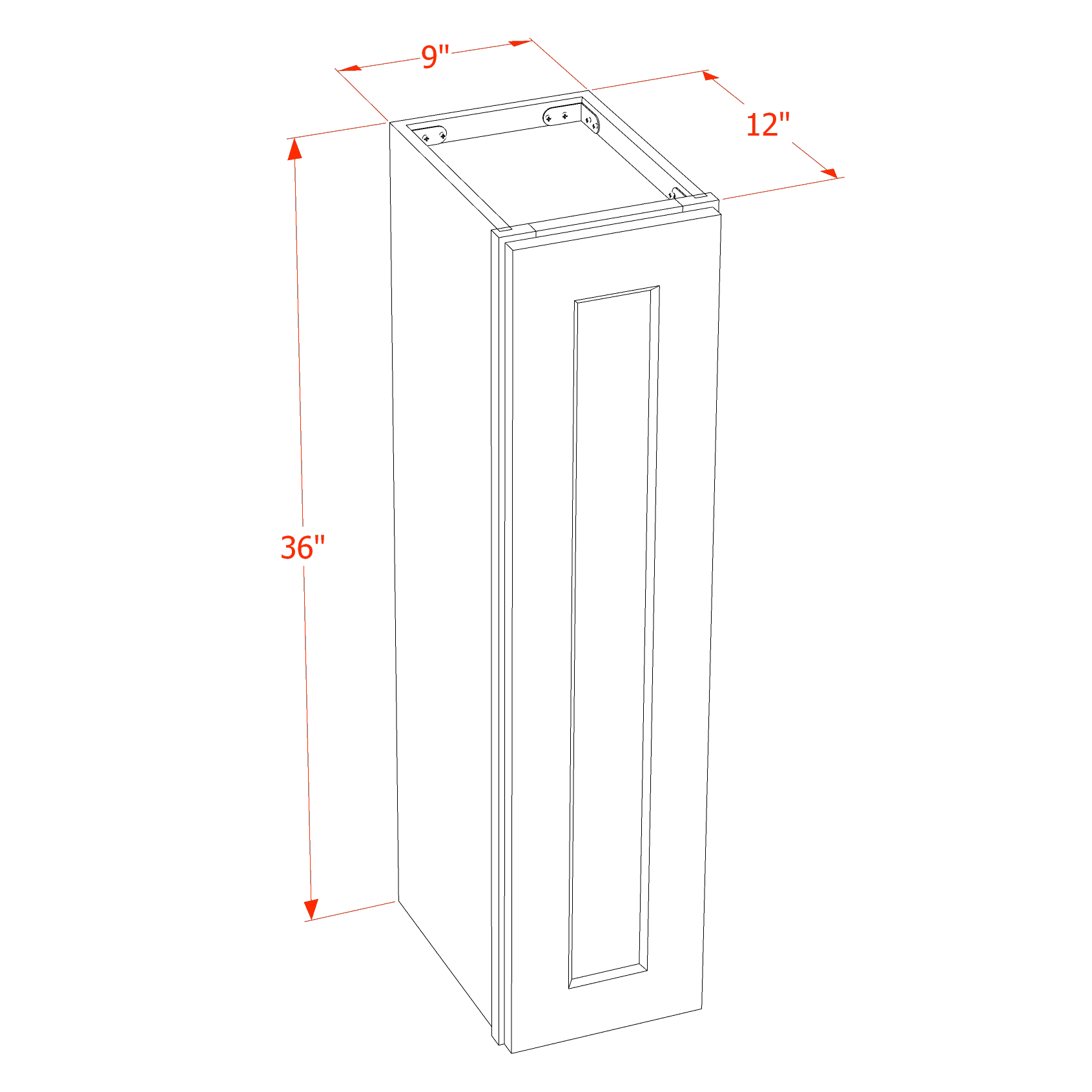 36"H Wall Cabinet (Single Door)