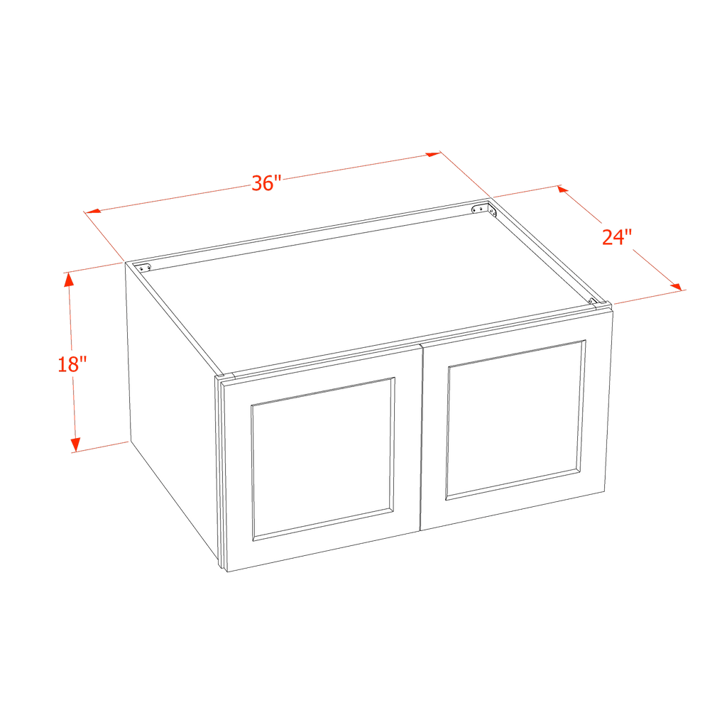 18"H Deep Refrigerator Cabinet