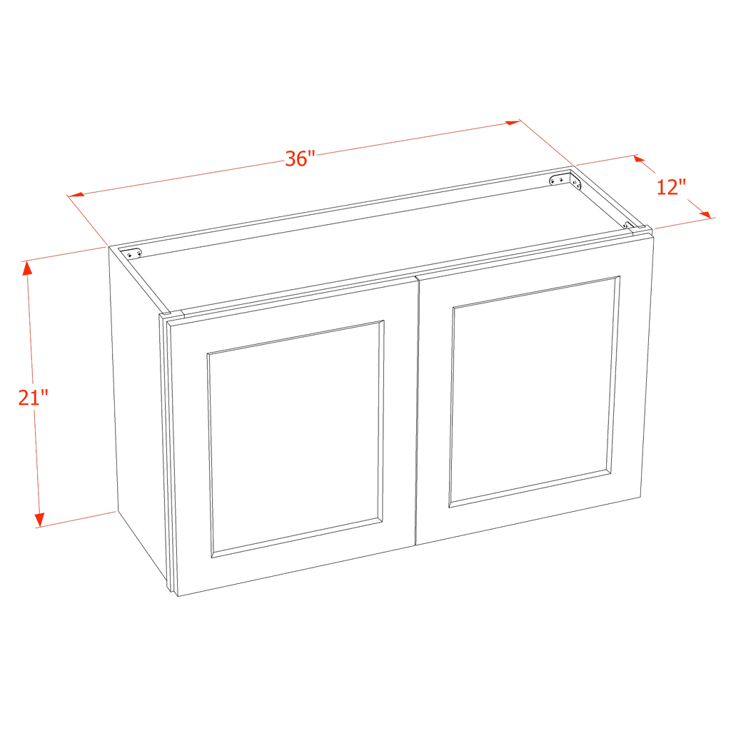 21"H Wall Cabinet W3021 (Double Door)